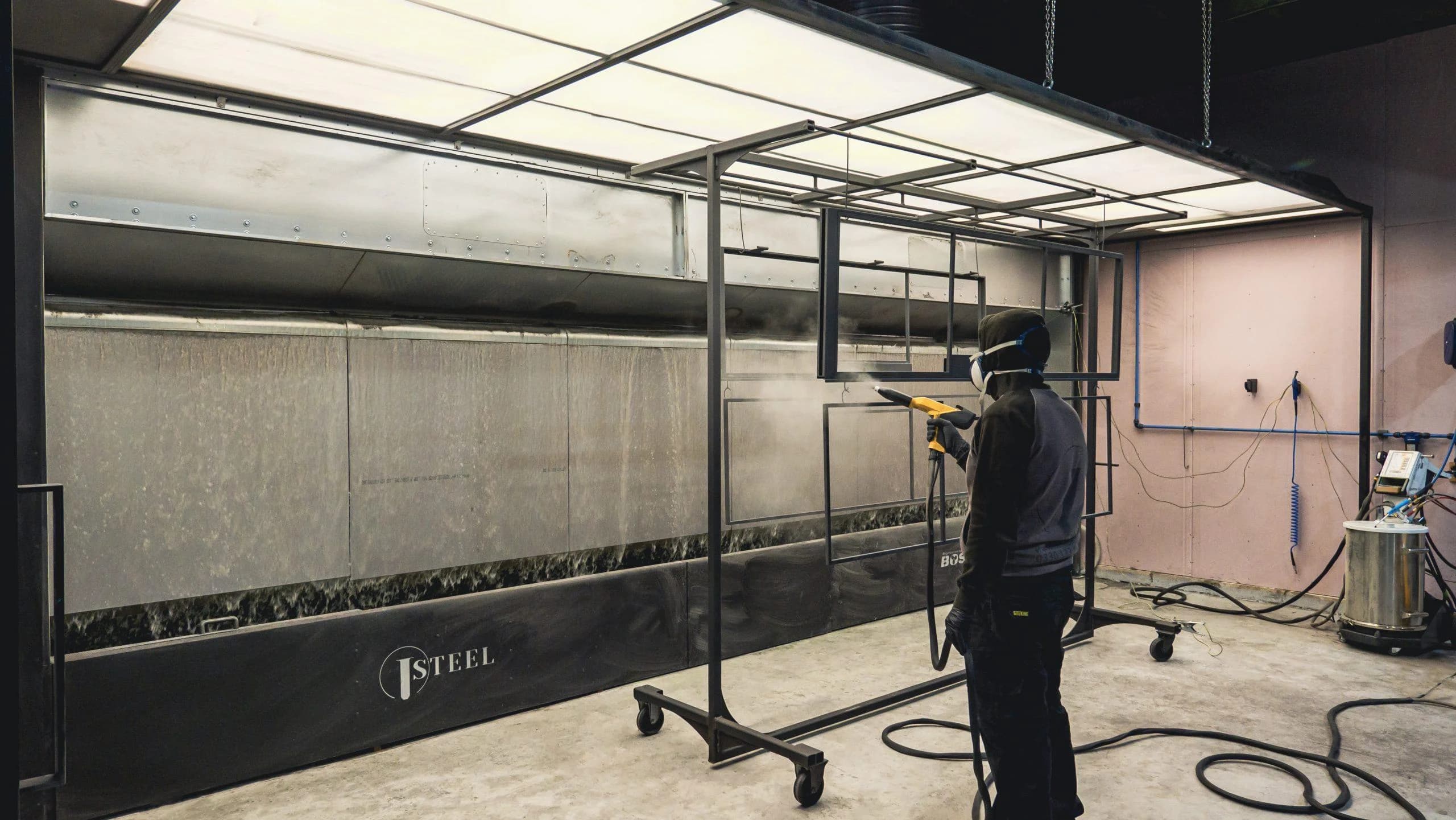 Commercial metalwork powder coating in Chesham