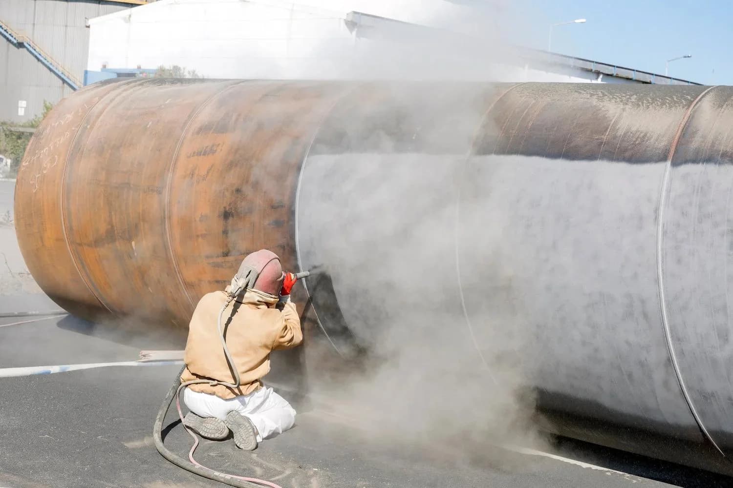 Mobile shot blasting service in Chesham