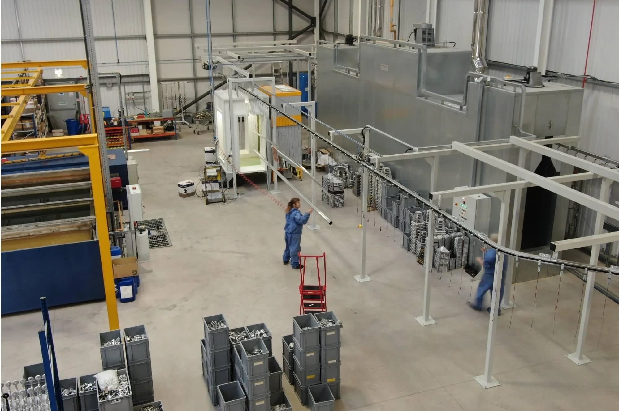 Commercial metalwork powder coating