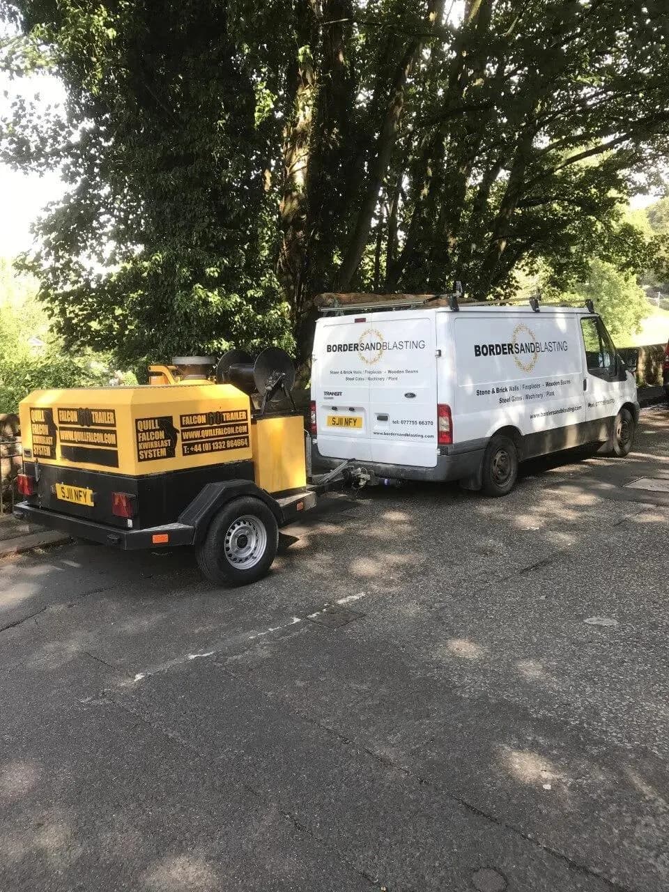 Mobile shot blasting service
